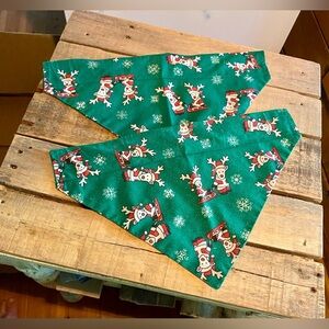 🐶Dog Holiday Scarves , L/XL🐶 Set of 2